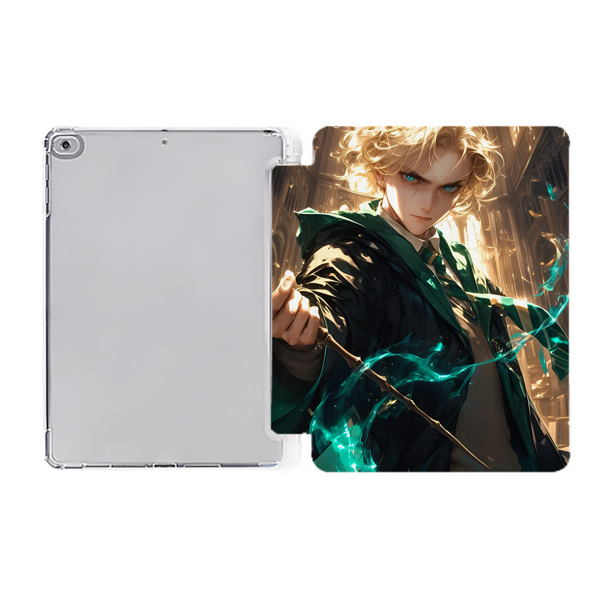（画像用） Harry Potter ハリー・ポッターシリーズ IPad ケース ペン収納付き 三つ折りスタンド PUレザー×シリコン 対応機種9.5/10.5/10.9インチ